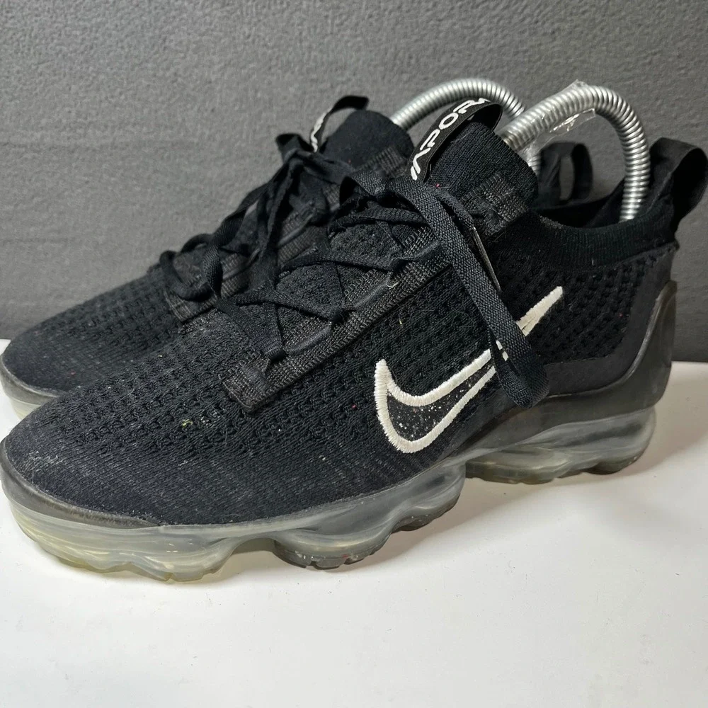 Nike Air VaporMax 2021 FK Black White Running Shoes DC4112-002 Mens 6 Womens 7.5
